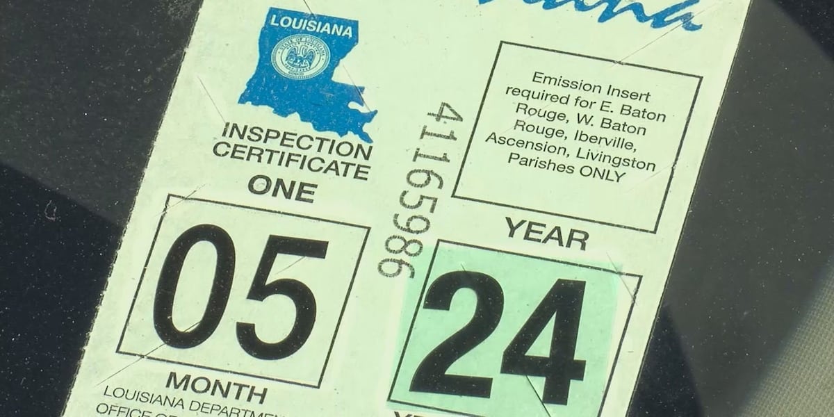 Louisiana nears replacing inspection stickers with QR codes