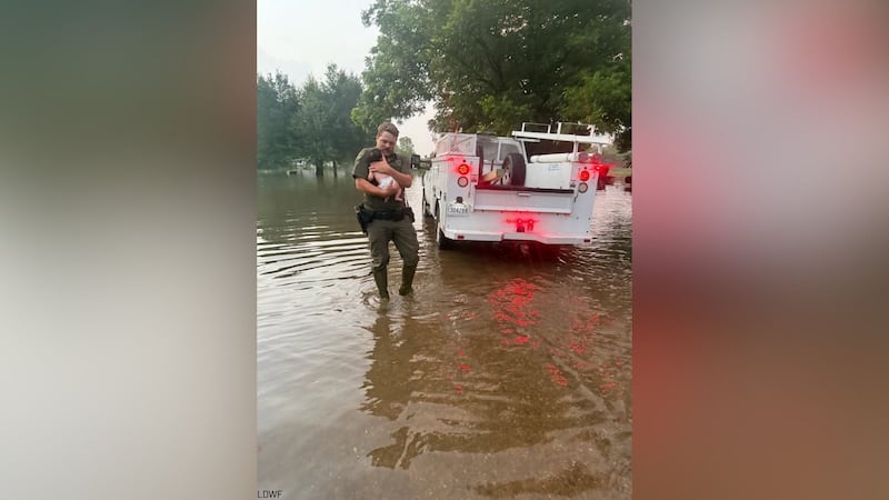 LDWF Avoyelles Parish flood rescue