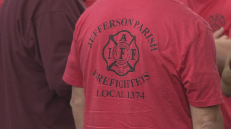 Members of the Jefferson Parish firefighters' union say a pay raise is overdue.