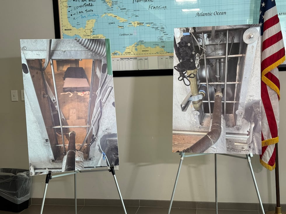 A view from outside of the cell where 10 inmates escaped Orleans jail on Friday, May 16 --...