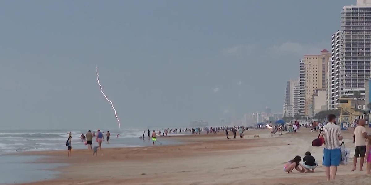 ‘I get lifted off my feet': Lifeguard survives lightning strike while on patrol July 4