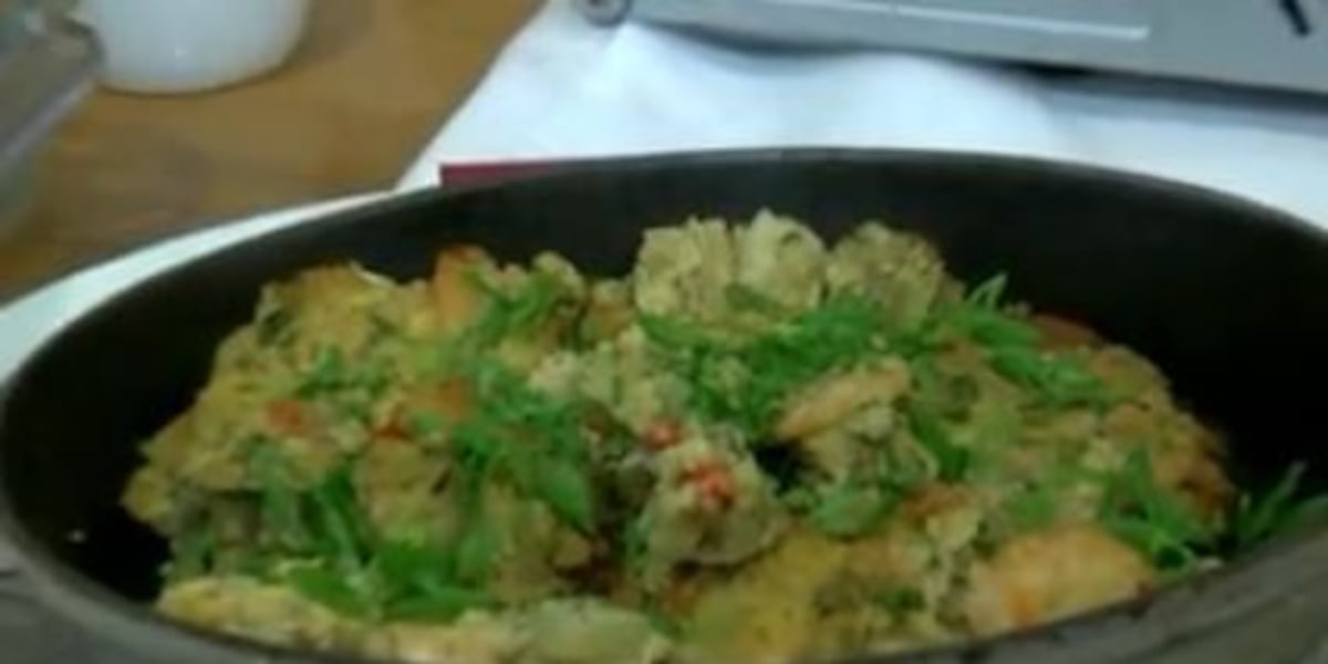 Chef John Folse: Mirliton, shrimp and cornbread dressing Chef John Folse: Mirliton, shrimp and cornbread dressing