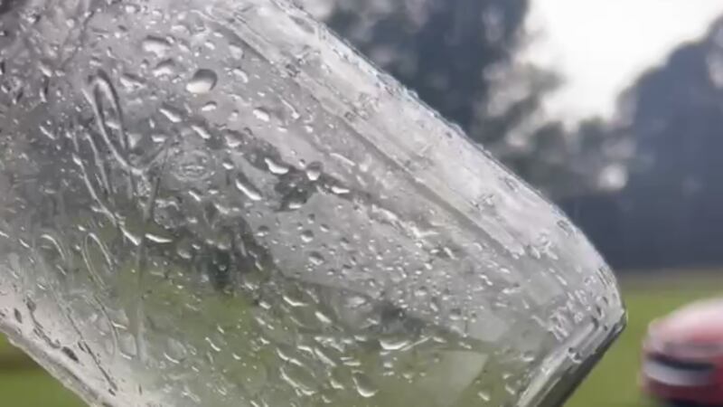 Rain mixed with oil in Roseland