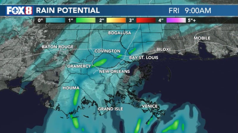 Rain Current Ration First widespread rain potential in a while arrives Thursday night