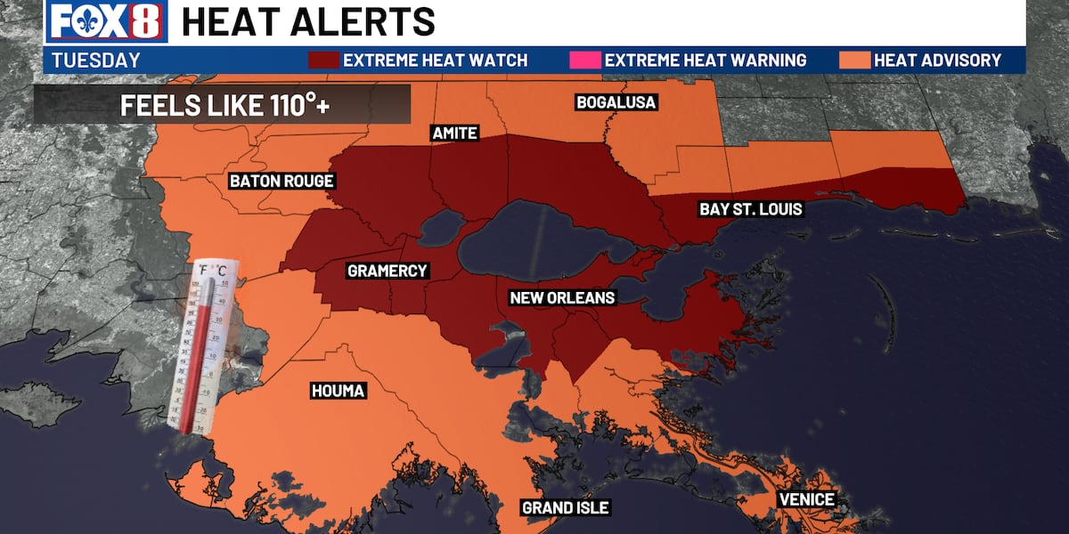 Extreme Heat Watch already issued for parts of the new work week