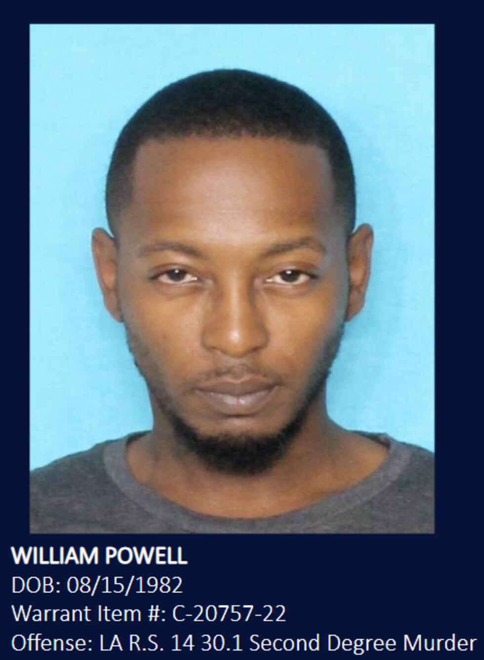 Ciara Bullock Obituary, Death; New Orleans police reveal its three Most Wanted suspect William Powell is wanted for the shooting death of 35-year-old Ciara Bullock, On March 19, 2022.