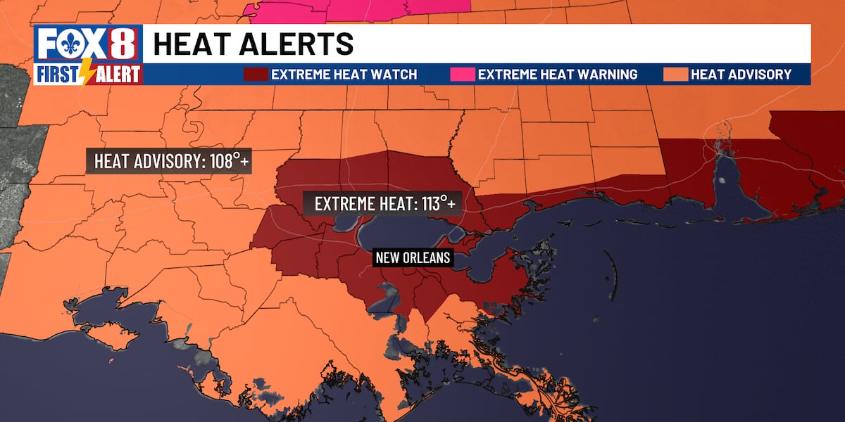 Heat alerts start the week, with higher rain chances to come