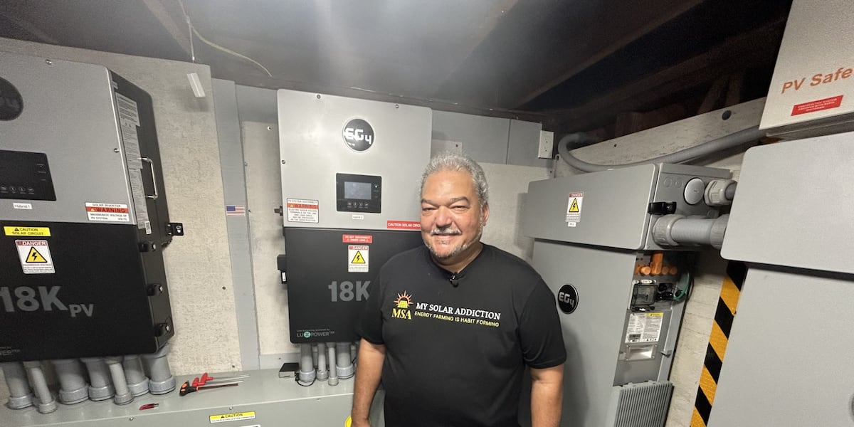 New Orleans homeowner has little concern about power outages thanks to his ‘solar addiction’