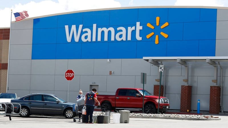 A Walmart store is pictured Friday, April 24, 2020.