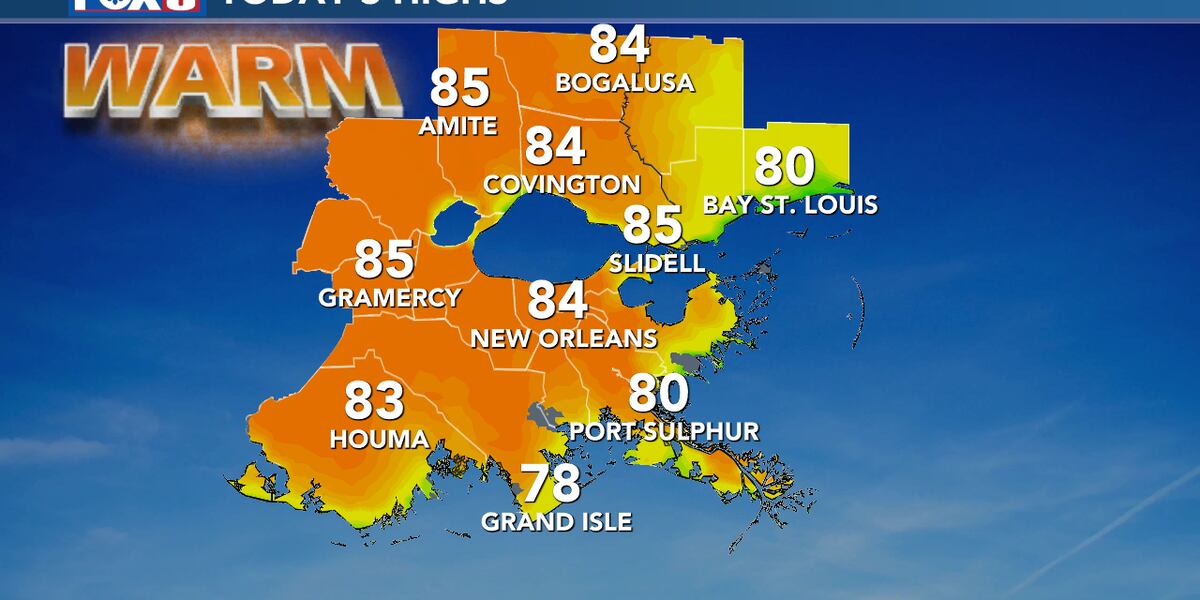 Spring warmth with storm chances into the weekend