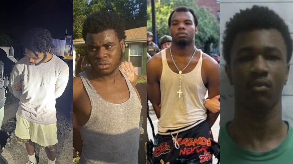 Dkenan Dennis, Gary Price, Corey Boyd and Kendall Myles were returned to the Orleans Justice...