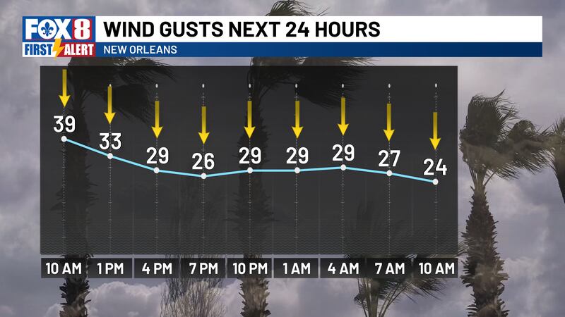 Strong wind gusts continue with freezing temps ahead