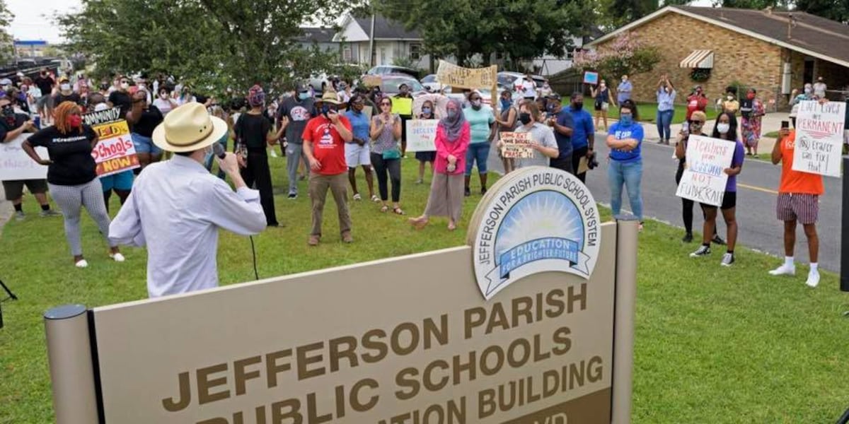 TODAY Protest planned at Jefferson Parish School Board Office