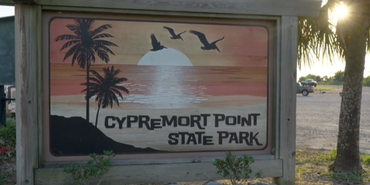 Cypermort Point Rv Park Sticker Heart of Louisiana: Cypremort Point State Park