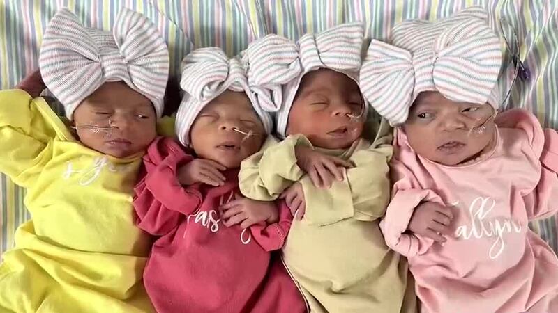 Slidell couple gives birth to quadruplets weeks before Christmas