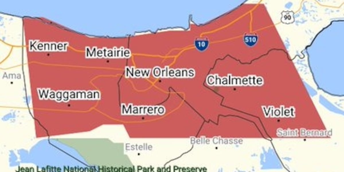 FIRST ALERT: Flash flood warning issued for New Orleans metro as heavy storms move in