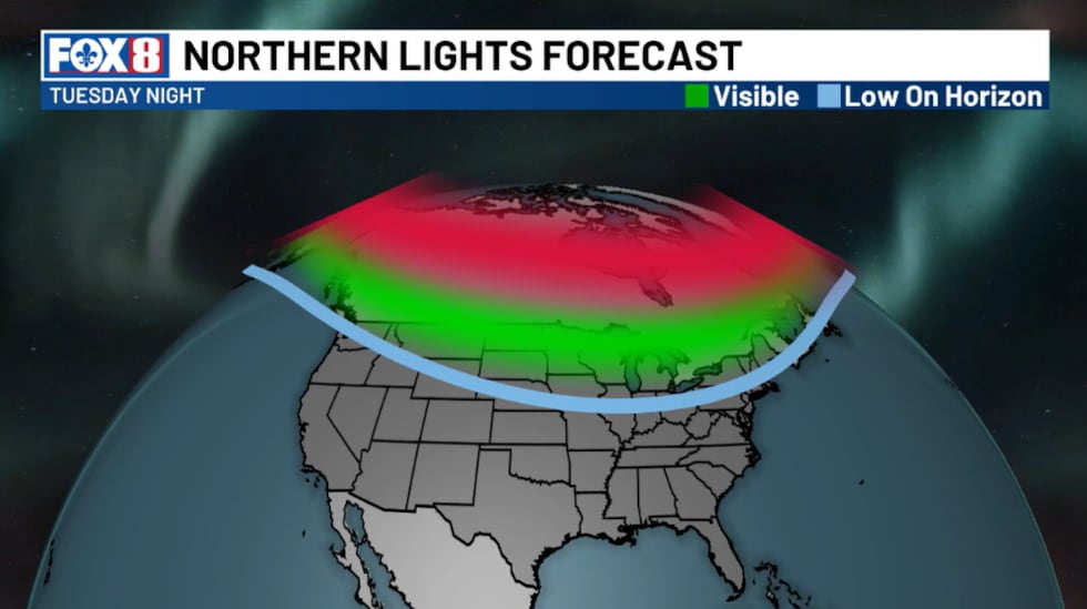 Severe solar storm could bring Northern Lights to southeastern US on ...