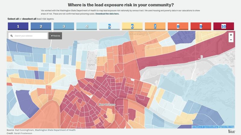 Interactive Tool: See your neighborhood's lead exposure risk