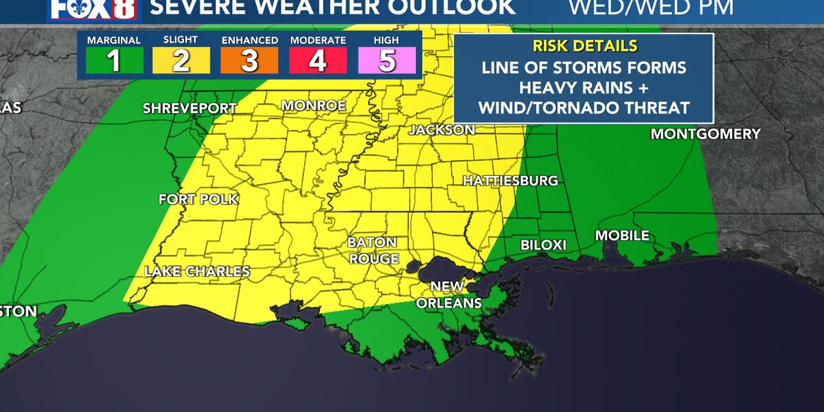Spring like through midweek before strong to severe storms Wednesday night Spring like through midweek before strong to severe storms Wednesday night