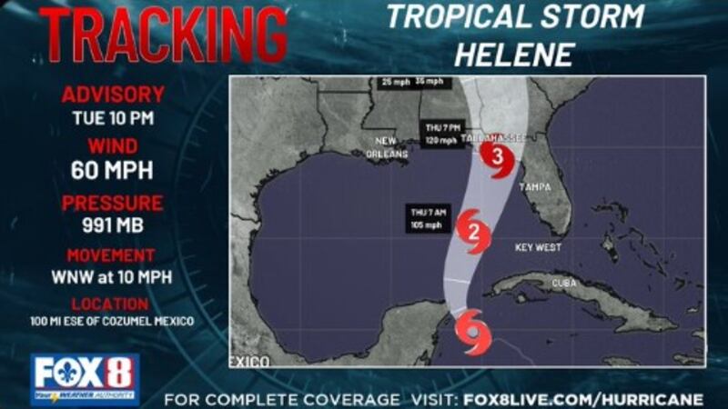 Helene Project Rd Track Helene expected to rapidly intensify, threatening Florida’s Big Bend