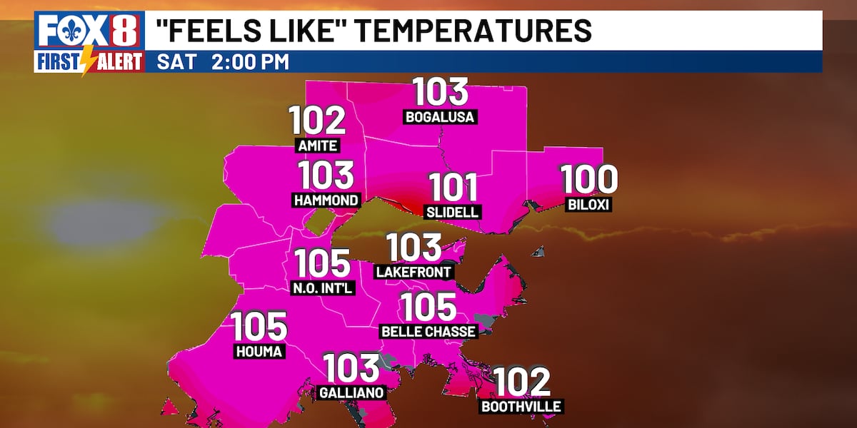 Hot & mainly dry for now; higher rain chances are ahead