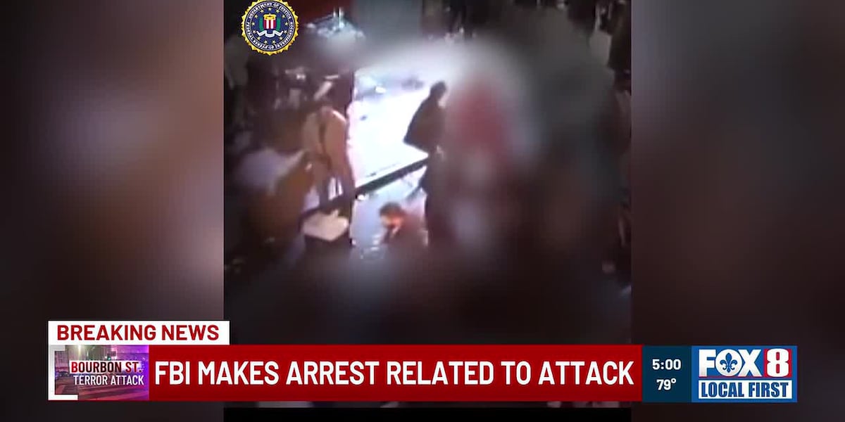 FBI arrests Missouri man in connection to bombs created for Bourbon Street terror attack