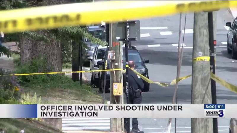 It is not clear who fired the shots, but a suspect is at large and an officer is on leave...