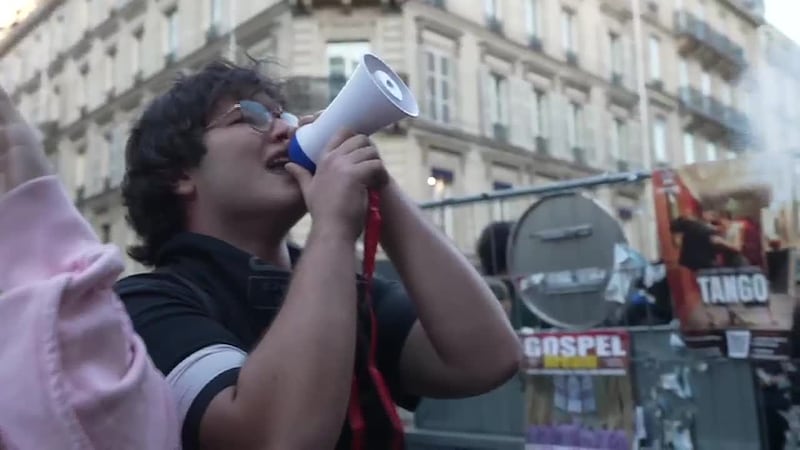 Thousands of people are protesting in France over school funding. (Source: CNN Newsource)